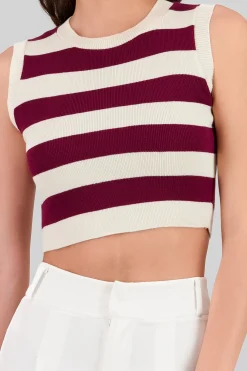 Shasa Stripped Woven Top