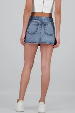 Shasa Studded Buckle Skirt