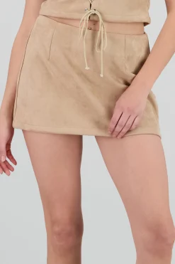 Shasa Suede Mini Skirt