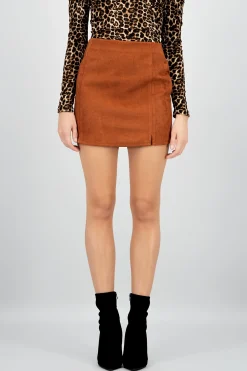 Shasa Suede Mini Skirt