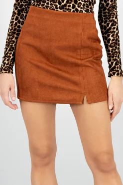 Shasa Suede Mini Skirt