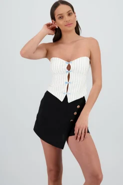 Shasa Sweetheart Neckline Top