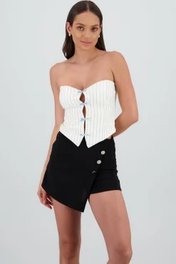 Shasa Sweetheart Neckline Top