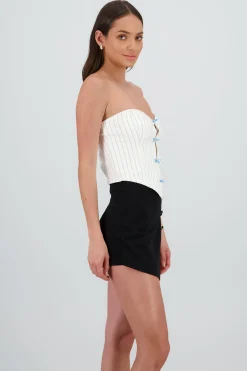 Shasa Sweetheart Neckline Top