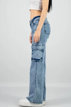 Shasa Symmetrical Two Pocket Cargo Jeans