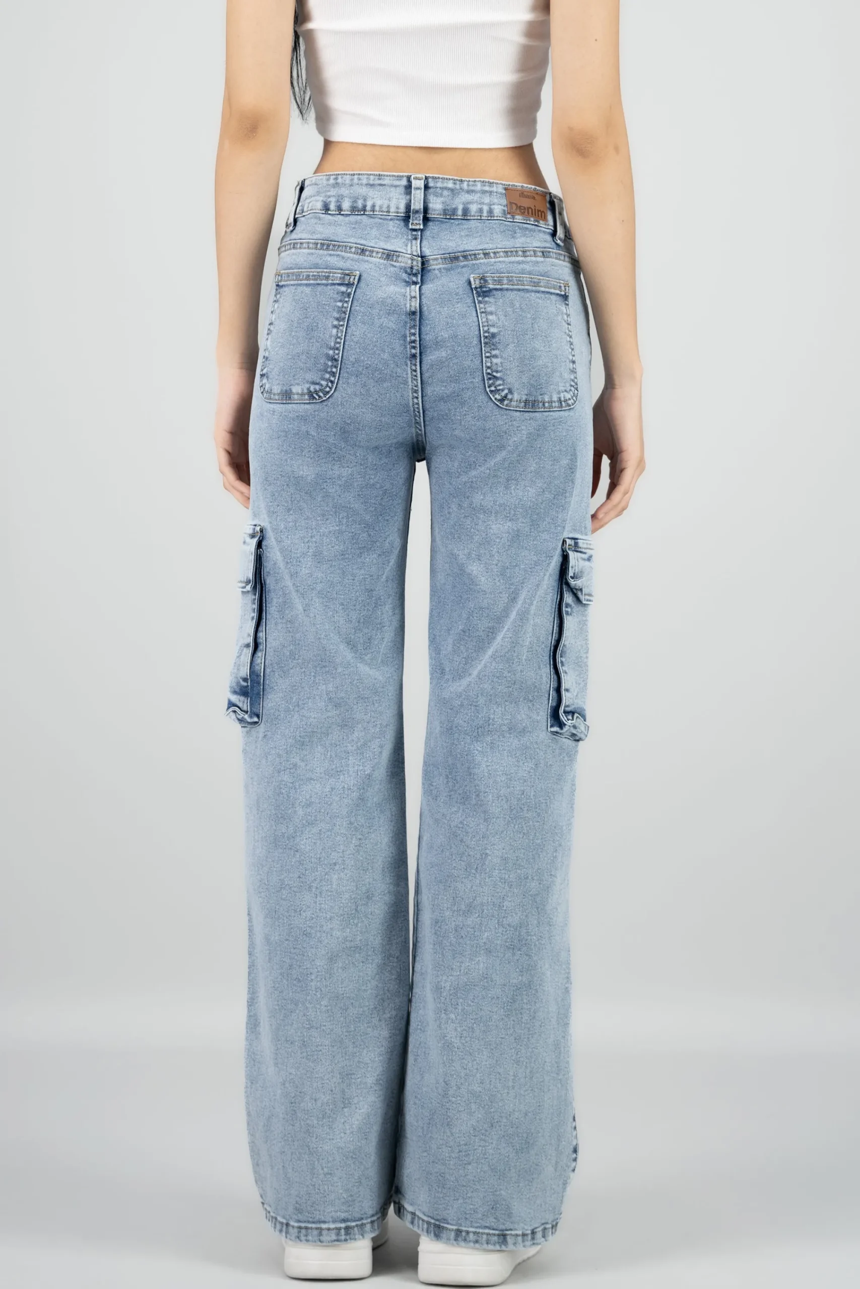 Shasa Symmetrical Two Pocket Cargo Jeans