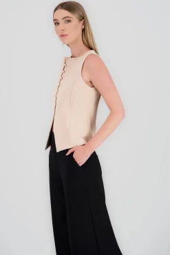 Shasa Tailored Button Vest