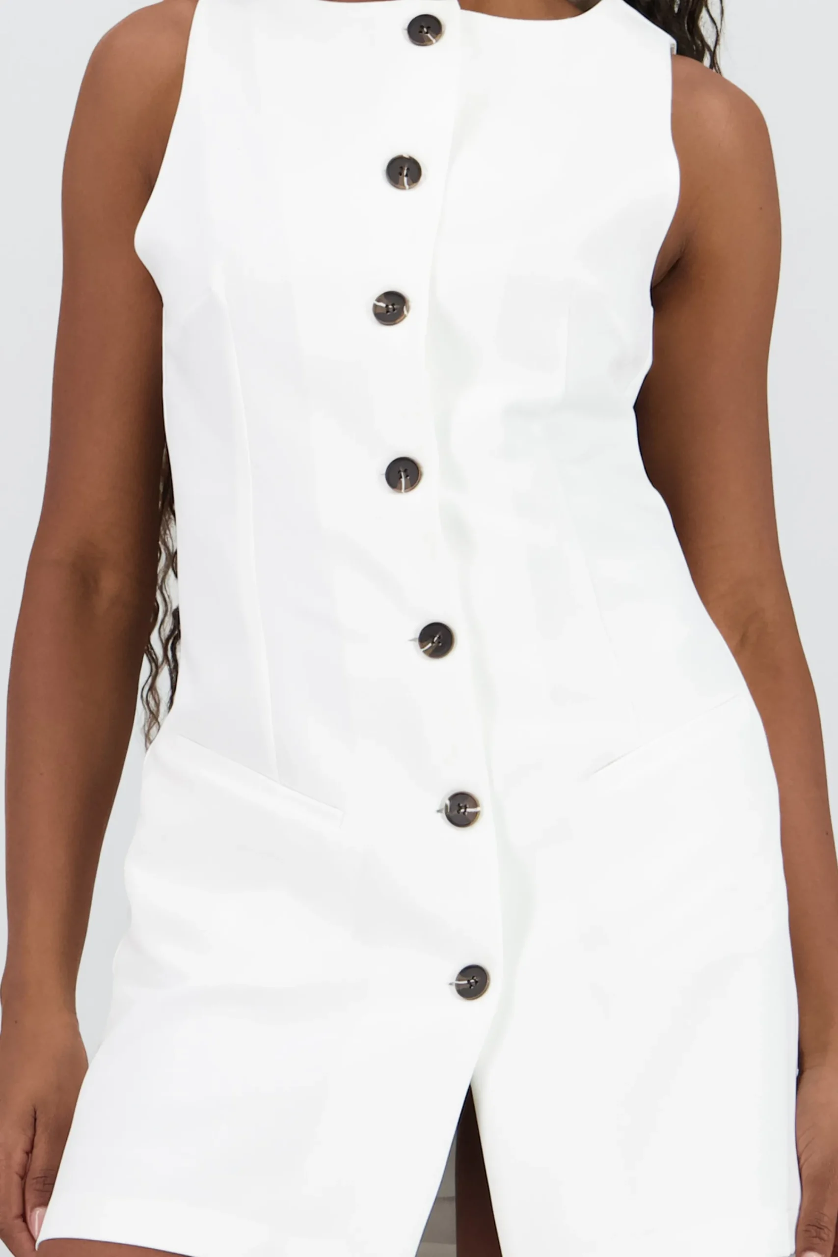 Shasa Tailored Buttoned Dress