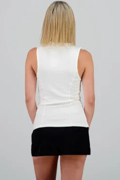 Shasa Tailored Button-Up Blouse