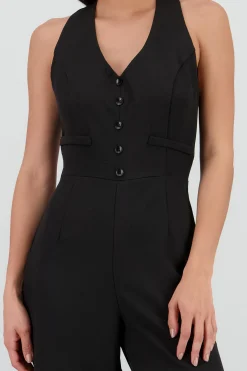 Shasa Tailored Halter Jumpsuit