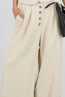 Shasa Tailored Pants with Buttons
