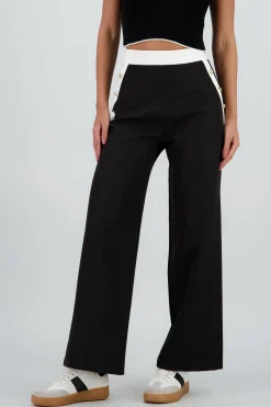 Shasa Tailored Pants with Button