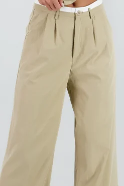 Shasa Tailored Pants with Contrast Waistband