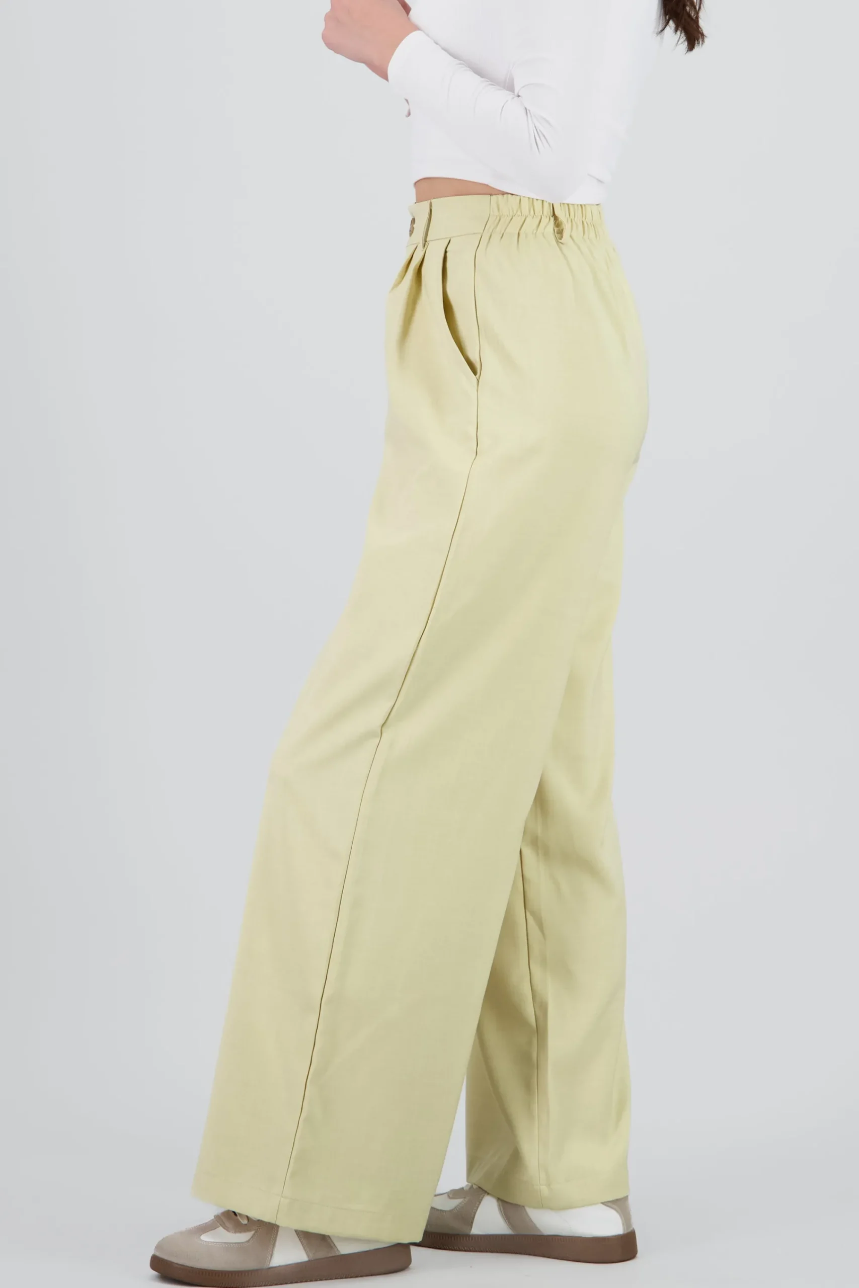 Shasa Tailored Pants with Pleat Detail