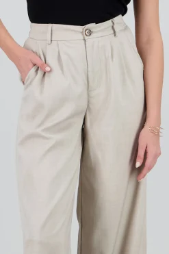 Shasa Tailored Pants with Pleat Detail