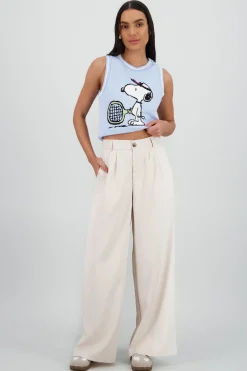 Shasa Tailored Pants with Pleat Detail