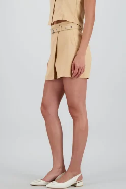 Shasa Tailored Skort with Belt Detail