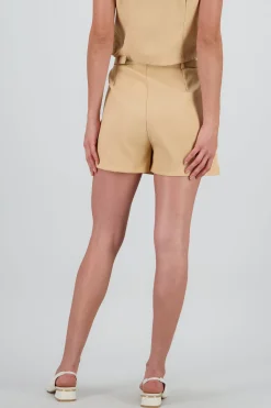 Shasa Tailored Skort with Belt Detail