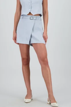 Shasa Tailored Skort with Belt Detail