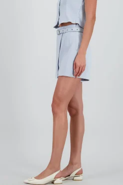 Shasa Tailored Skort with Belt Detail