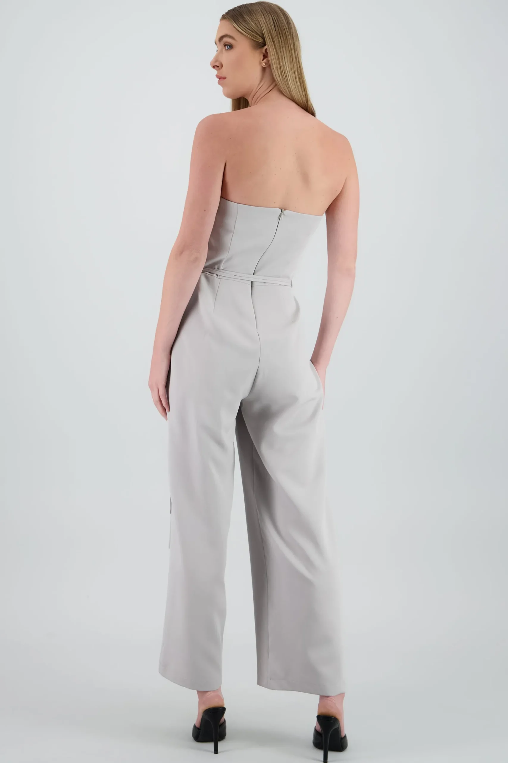 Shasa Tailored Strapless Jumpsuit