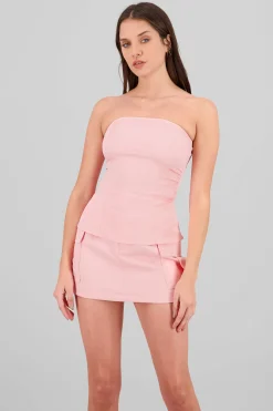 Shasa Tailored Strapless Top