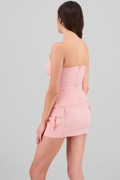 Shasa Tailored Strapless Top