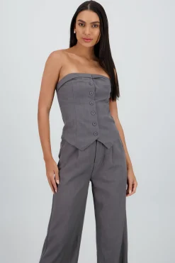 Shasa Tailored V Neck Top