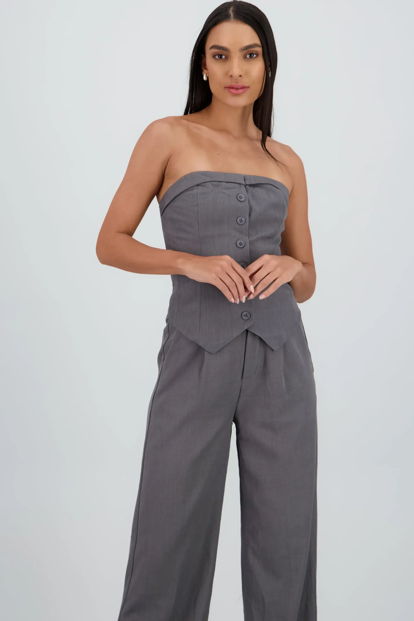 Shasa Tailored V Neck Top
