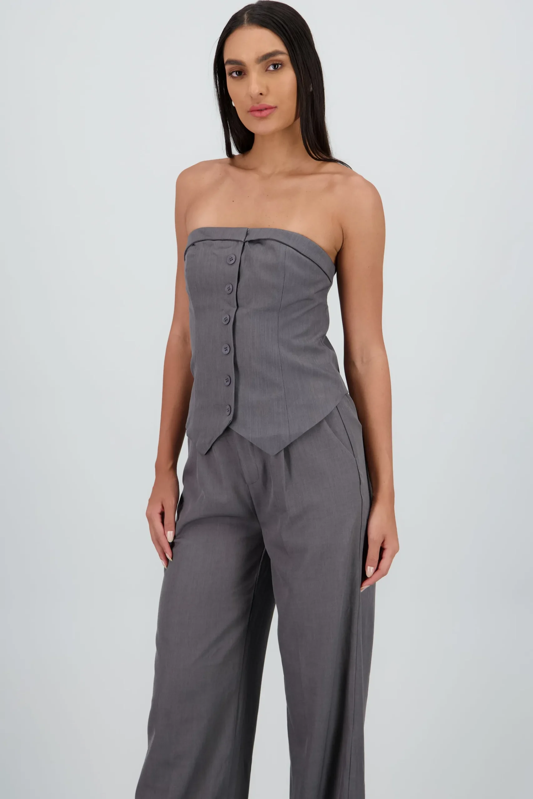 Shasa Tailored V Neck Top