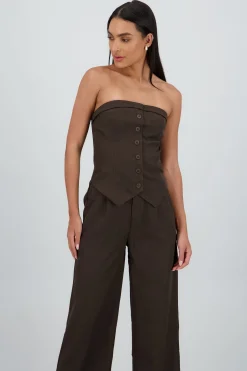 Shasa Tailored V Neck Top