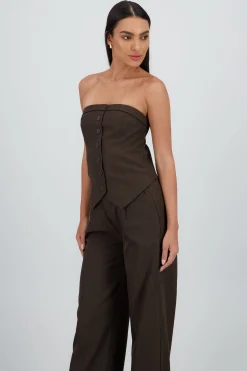 Shasa Tailored V Neck Top