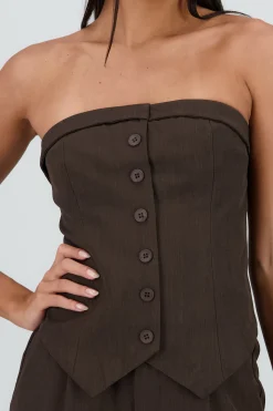 Shasa Tailored V Neck Top