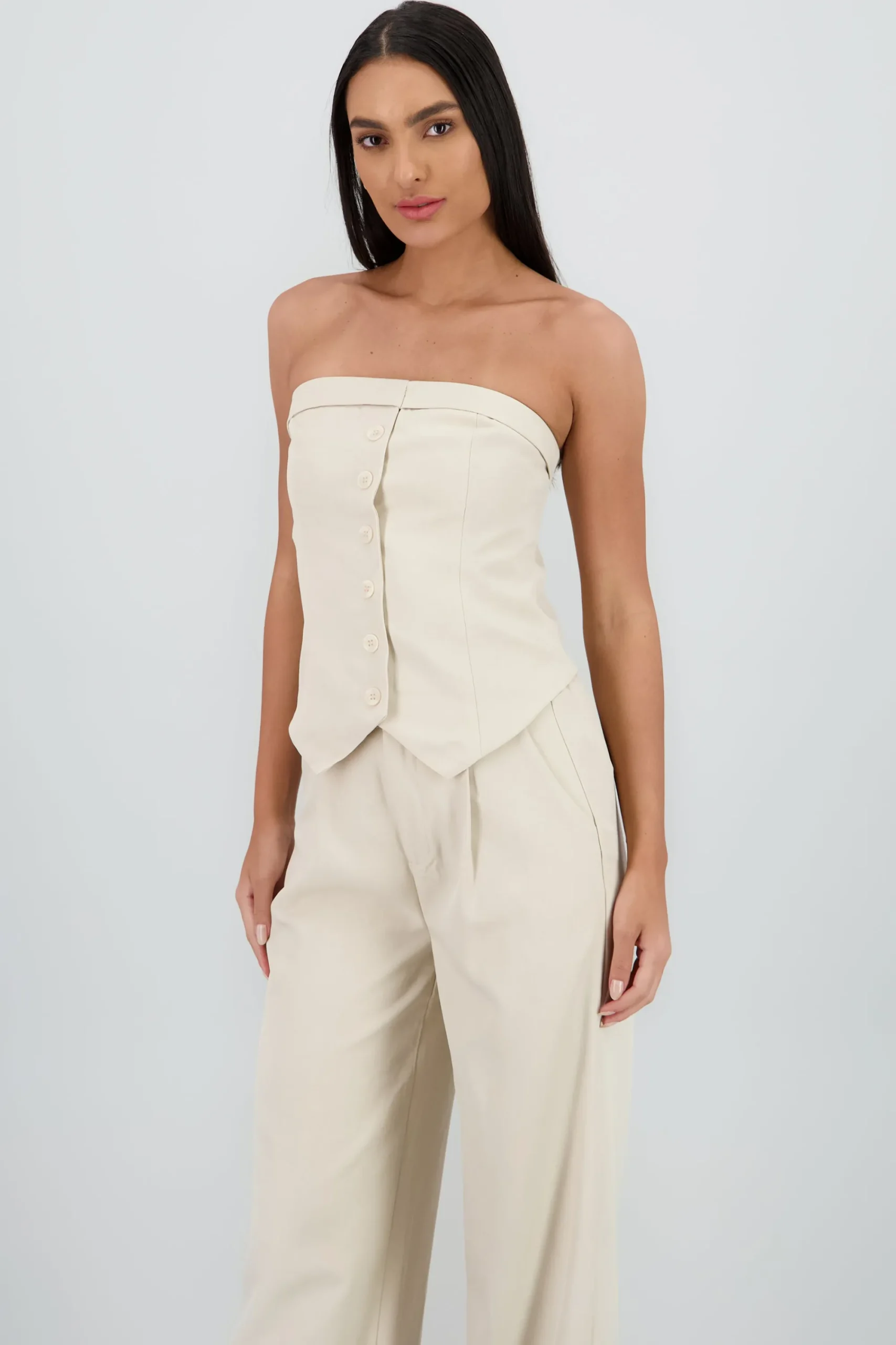 Shasa Tailored V Neck Top
