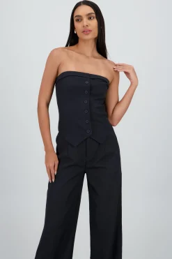 Shasa Tailored V Neck Top