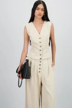 Shasa Tailored Vest with 3 Buttons