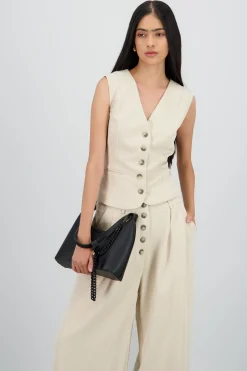Shasa Tailored Vest with 3 Buttons