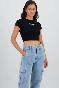 Shasa Text Print Top