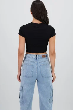 Shasa Text Print Top