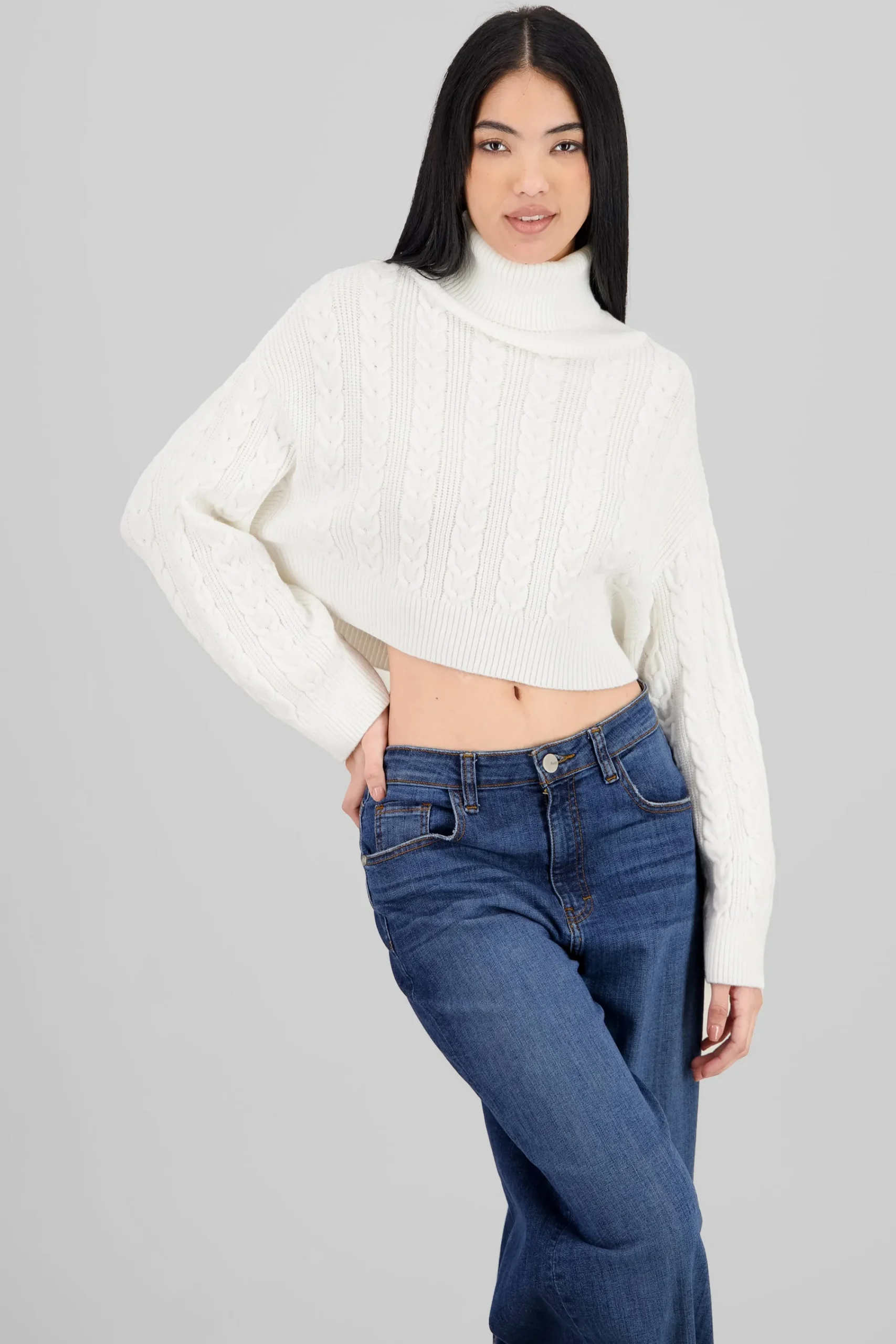 Shasa Texture Detail Knit Sweater