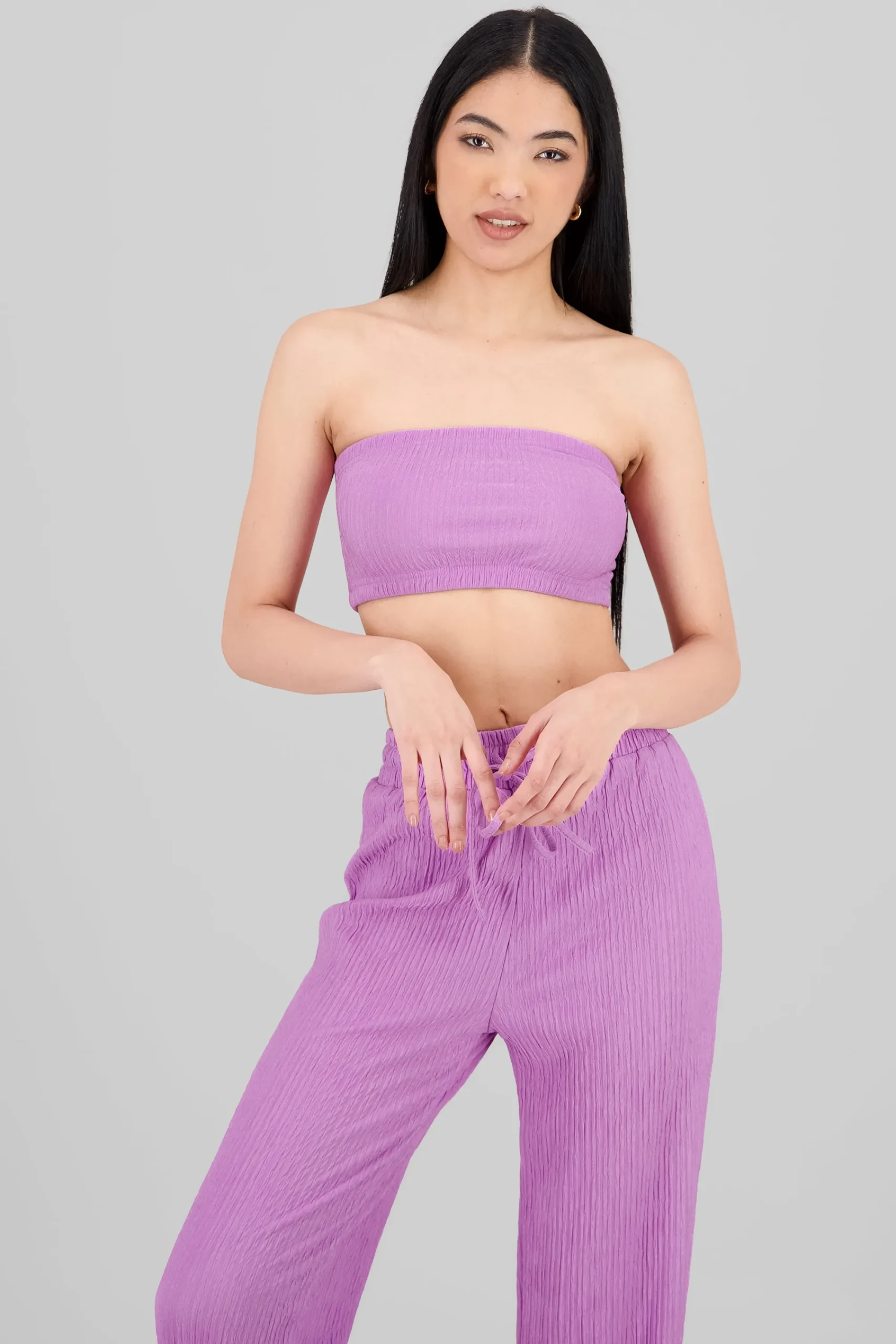 Shasa Textured Bandeau Top