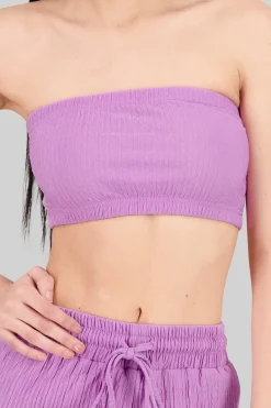 Shasa Textured Bandeau Top