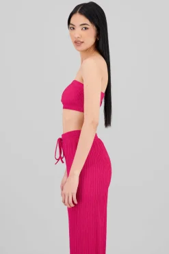 Shasa Textured Bandeau Top