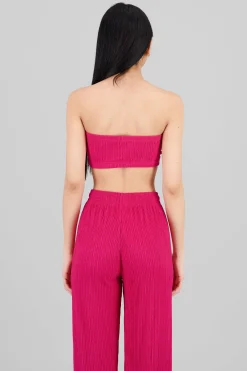 Shasa Textured Bandeau Top