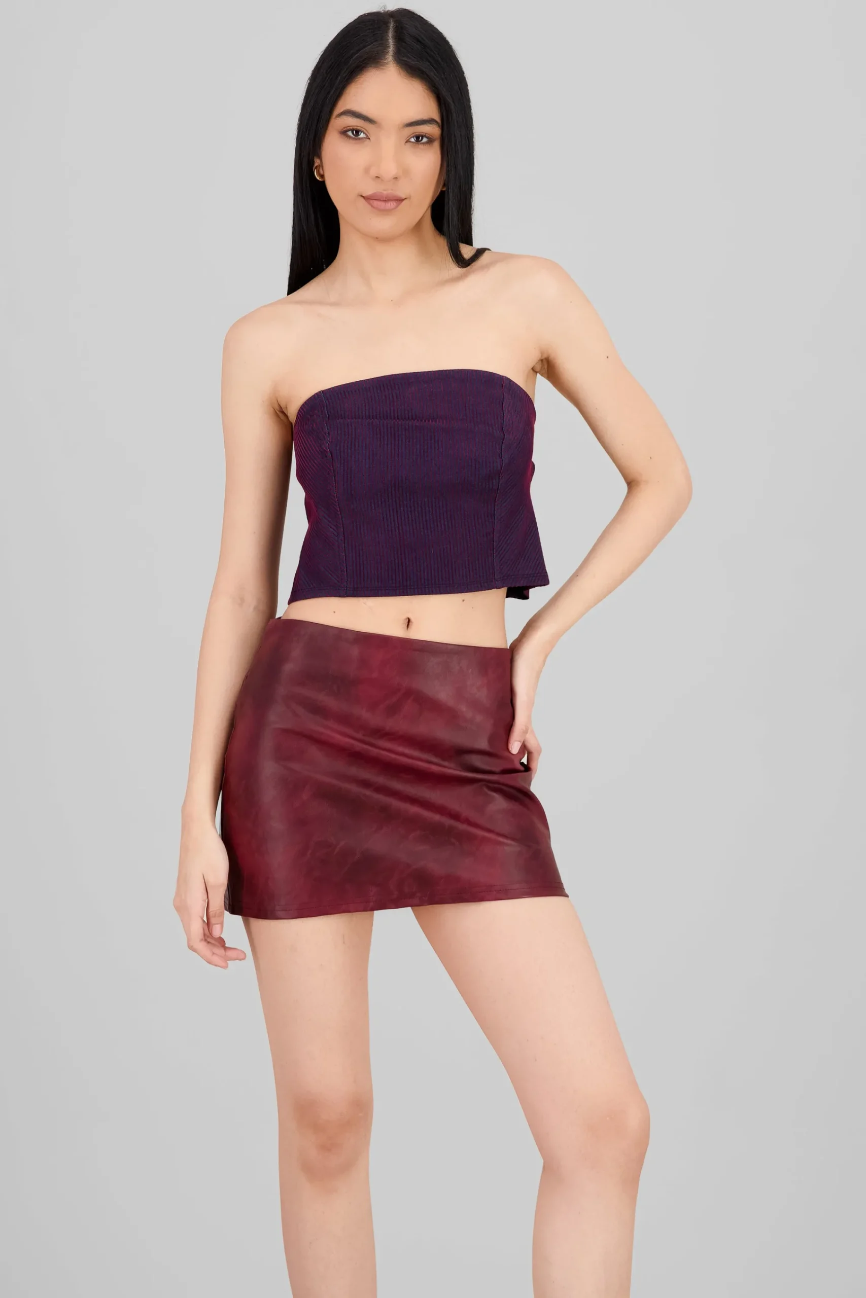 Shasa Textured Bandeau Top