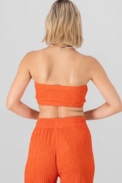 Shasa Textured Bandeau Top