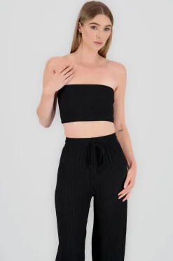 Shasa Textured Bandeau Top