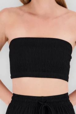Shasa Textured Bandeau Top