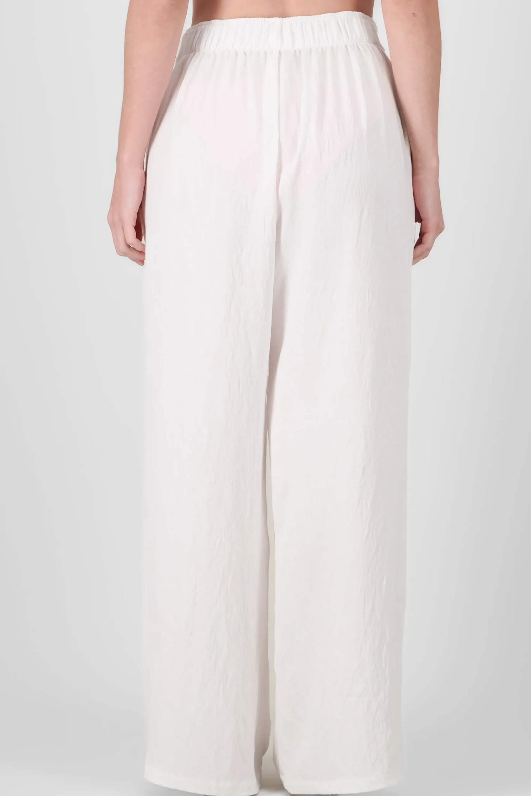 Shasa Textured Belt Straight Pants