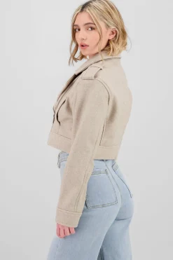 Shasa Textured Biker Jacket